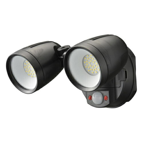 ↑↑↑正確な在庫状況は上記バナー「在庫状況を確認する」をクリックして頂き、必ずご確認ください。&nbsp;&nbsp;&nbsp;■明るさ2000ルーメンの大光量■高速フラッシュ点滅で不審者に警告、不審者の存在を周囲に知らせます■使用シーンに応じて点灯モード切り替えができます・ 通常点灯モード…人などの動きを感知すると明るく点灯します(点灯時間は約5〜20秒に調節可能)・ 高速フラッシュモード…人などの動きを検知すると光が速く点滅します■検知範囲は最大約140°、最長約7m■保護等級はIP65の耐じん防噴流形■取り付け方法はネジ止め、クランプ止め、ステンレスバンド止めの3通り■リチウム充電池式で繰り返し使えます■別売のソーラーパネル(型番LS-B314、品番07-8804)とつなげてソーラー充電もできますLSB200Y2外形寸法：(約)幅219×高さ135×奥行161mm(本体のみ)質量：約400g(本体のみ)光源：昼光色LED全光束：2000 lm電源(繰り返し充電可能)：リン酸鉄リチウムイオン充電池 3.2V 1800mAh×2本充電器：USB Aタイプ 5V1A ケーブル長さ…約0.3m(1800mAh充電池へ充電の場合…約4時間)充電池使用時間(満充電時)：約5ヶ月(1日5回、1回5秒点灯する場合)、約2.5ヶ月(1日5回、1回10秒点灯する場合)1日平均点灯回数：　別売ソーラーパネル(型番…LS-B314)を使用する場合　・ 春夏秋…200回、冬…135回(1回5秒点灯する場合)　・ 春夏秋…100回、冬…75回(1回10秒点灯する場合)　※ 充電可能な平均日照時間 春夏秋…3時間、冬…2時間(東京)センサー：検知方式…焦電型赤外線センサー、検知範囲…最大約140°最長約7m(取り付け高さ約2mの場合)周囲の明るさに対応：昼(明るい時でも点灯)〜夜(暗い時に点灯)点灯モード(点灯時間)：　・ 通常点灯モード…(約)5〜20秒　・ 高速フラッシュモード…(約)10秒保護等級：IP65(耐じん防噴流形)※JIS C 0920：2003による使用周囲温度範囲：-20℃〜＋45℃付属品：　リン酸鉄リチウムイオン充電池2本　充電器　コンクリート用スリーブ×2本　ネジ×2本　クランプ台　L形ボルト(ちょうナット付き)　保証書付取扱説明書光源色は昼光色