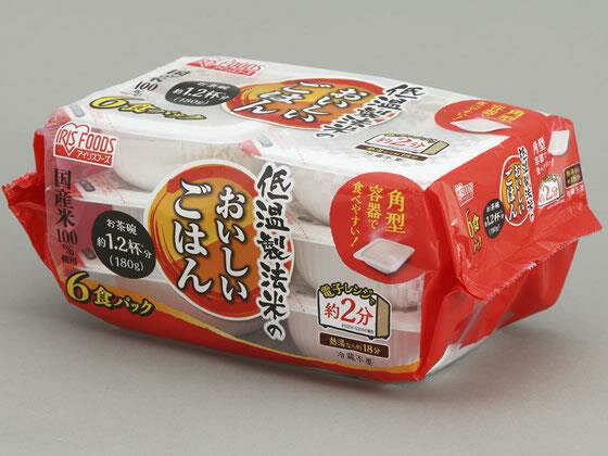 アイリスオーヤマ(Iris Ohyama) 低温製法米のおいしいごはん国産米180g×6食