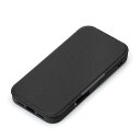 PGA PG-24BGF01BK(ブラック) iPhone16Pro用 ガラスフリップケース(2)