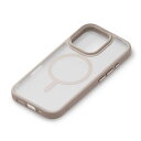 PGA PG-24BMGPT05BE(ベージュ) iPhone16Pro用 MagSafe対応 ハイブリッドケース(2)