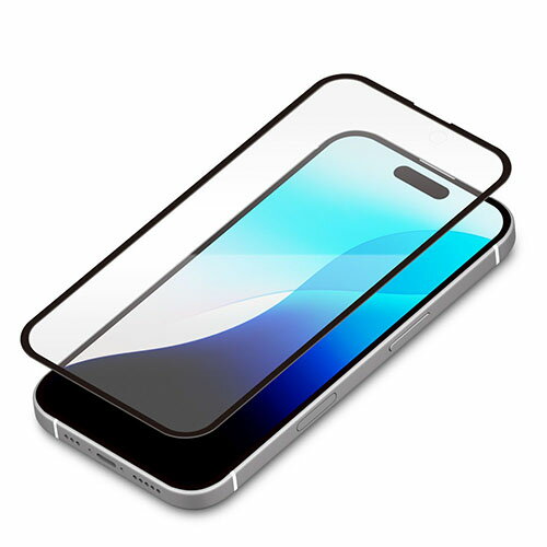PGA PG-24BGLF05GBL ブルーライトカット/高透明 iPhone16Pro用 液晶全面保護ガラス PG24BGLF05GBL