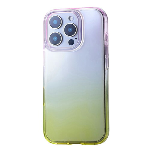 エレコム(ELECOM) PM-A24CUCWCPNYL ピーチ×ミモザ iPhone16 Pro用ケース ソフト カバー 耐衝撃 カメラレンズ保護設計