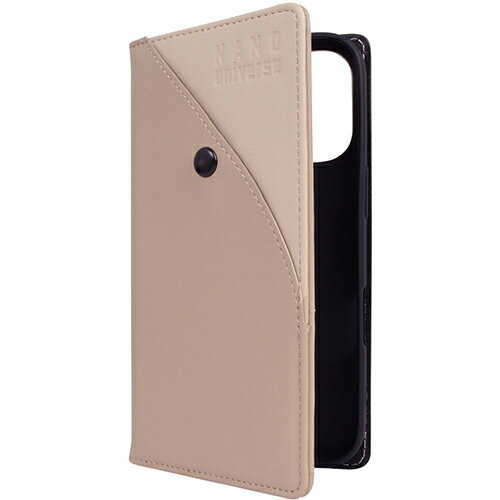 エム・ディー・シー(エムディーシー) md755453 iPhone16Pro用 nano universe 手帳ケース バイカラー ベージュ
