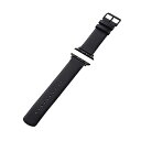 エレコム(ELECOM) AW-45BDLBK(ブラック) Apple Watch用 ソフトレザーバンド