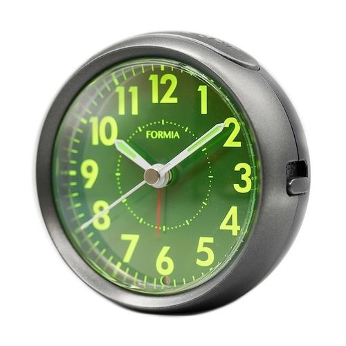 クレファー HT-A036W-GM ガンメタル フォルミア 置き目覚まし時計 連続秒針 集光文字盤光センサー