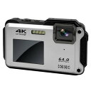 高橋国際商事(TAKA WORLD) TT-WD1300(シルバー)Bluemake4K防水コンパクトデジタルカメラ1300万画素防水 防塵 耐衝撃