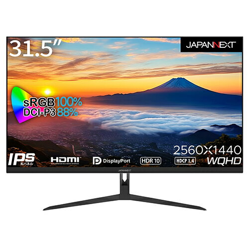【長期保証付】ジャパンネクスト(JAPANNEXT) JN-IPS3150WQHDR 31.5型 WQHDモニター