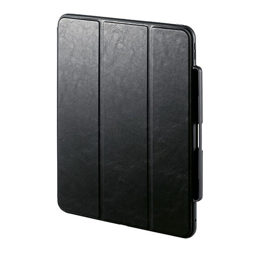 サンワサプライ PDA-IPAD2014BK ブラック iPad Pro 13インチ M4/2024 用タッチペン収納ポケット付きケース PDAIPAD2014BK