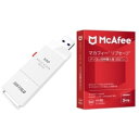 SSD-SCT2.0U3-WA(ホワイト) ケーブルレス ポータブルSSD 2TB + マカフィー リブセーフ 3年 同時購入版