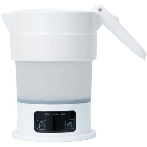 ミヨシ MBE-TK04/WH ホワイト 折りたためるケトル 600ml MBETK04WH