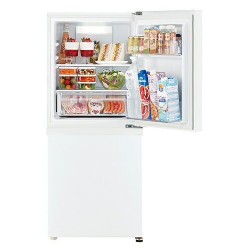 アクア(AQUA) AQR-14R-W マットホワイト SIMPLE+ 2ドア冷蔵庫 137L 幅500mm