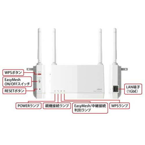 �Хåե�����(BUFFALO) WEX-3000AX4EA AirStation Wi-Fi��ѵ� 11ax 2401+573Mbps