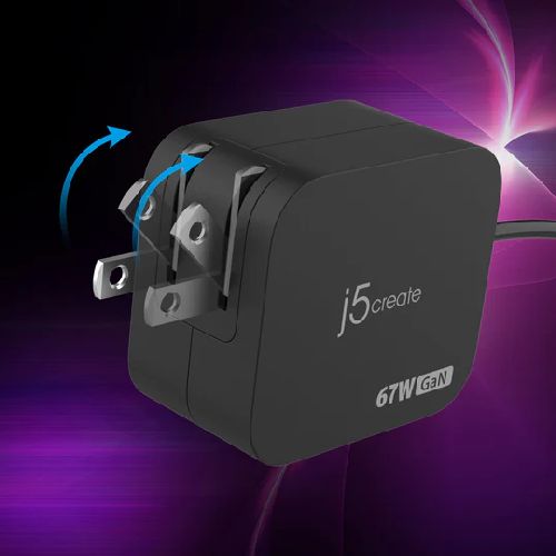 j5create JUP1565N �֥�å� 67W GaN USB-C�����֥��դ� PD���Ŵ� JUP1565N