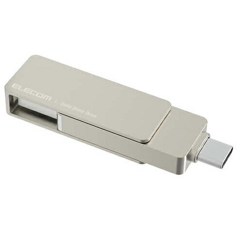 エレコム(ELECOM) ESD-EPA0250GSV シルバー 外付けポータブルSSD 250GB