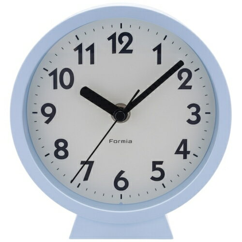 CITIZEN - 保土ヶ谷電子販売 HIC-005W-BU ブルー インテリアアナログ掛時計 置き掛け兼用 Formia フォルミア 連続秒針 ポップ