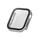 エレコム ELECOM AW-23DFCGESV(シルバー) アップルウォッチ カバー SE(第2世代/第1世代)/Series6/5/4(44mm) フルカバー 表面硬度10H 防水 IPX7 AW23DFCGESV(2)