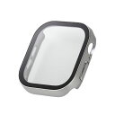 エレコム ELECOM AW-24AFCGESV(シルバー) アップルウォッチ カバー Series 10(46mm) フルカバー 表面硬度10H 全面保護 防水 IPX7 AW24AFCGESV(2)