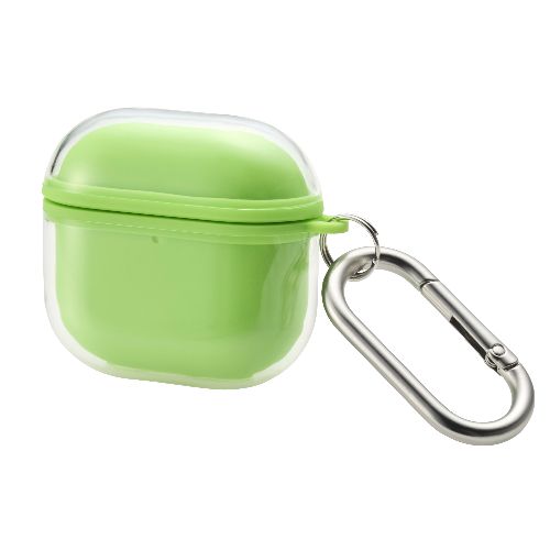 ���쥳��(ELECOM) AVA-AP06AIR2GN ���꡼�� AirPods 4 ������ ���ե� ���С� �磻��쥹/MagSafe�����б� �׷�ۼ� ��ɻ� ����ӥ��� MUBRAIN