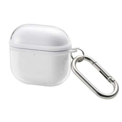 ���쥳��(ELECOM) AVA-AP06AIR2WH �ۥ磻�� AirPods 4 ������ ���ե� ���С� �磻��쥹/MagSafe�����б� �׷�ۼ� ��ɻ� ����ӥ��� MUBRAIN