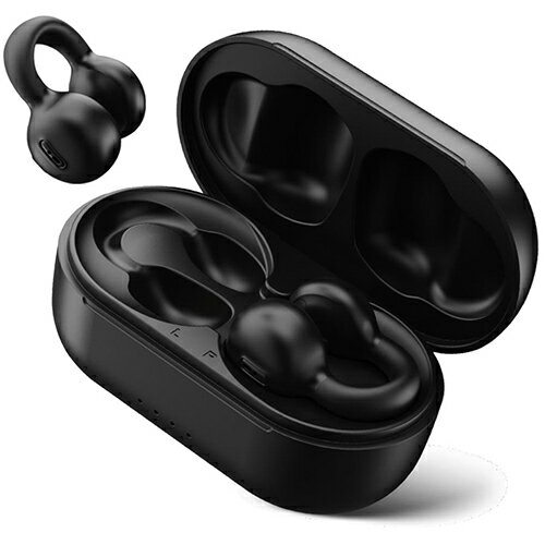キングラッキー(KING LUCKY) i20 ブラック OPENEAR 完全ワイヤレスイヤホン イヤーカフタイプ Bluetooth5.3