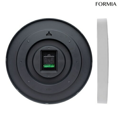 保土ヶ谷電子販売 HWC-025RC-SV シルバー アナログ電波掛け時計 FORMIA フォルミア 見やすい シンプル 夜間秒針停止