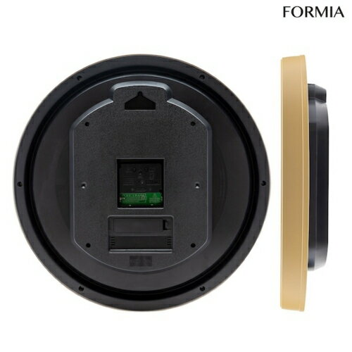 保土ヶ谷電子販売 HWC-023RC-N ナチュラル アナログ電波掛け時計 FORMIA フォルミア 温度 湿度 夜間秒針停止