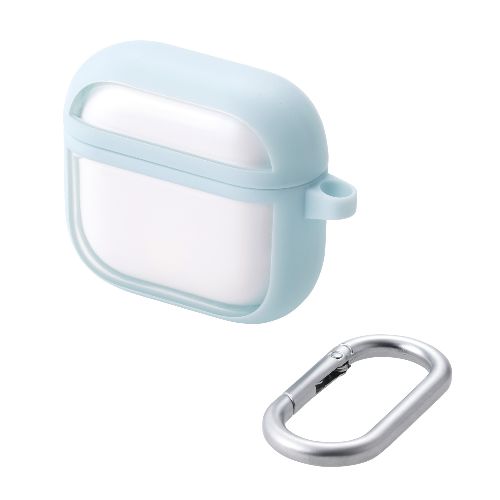 ���쥳��(ELECOM) AVA-AP06TSLFCBU �֥롼 AirPods 4 ������ �Ѿ׷� ���С� �磻��쥹/MagSafe�����б� �׷�ۼ� ��ɻ� TOUGH SLIM LITE