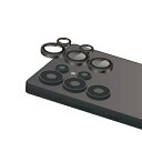 エレコム(ELECOM) PM-G252FLLG(ブラック) Galaxy S25 Ultra SC-52F レンズカバー カメラ保護 ガラスフィルム アルミフ...