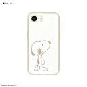 グルマンディーズ(gourmandis) SNGG-119A(スヌーピー) iPhone16e対応ケース プロテクトジャケット ピーナッツ スヌーピー IIIIfit