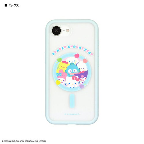 グルマンディーズ(gourmandis) SANG-512MX ミックス iPhone16e対応ケース プロテクトジャケット サンリオキャラクターズ IIIIfit プランプフレーム