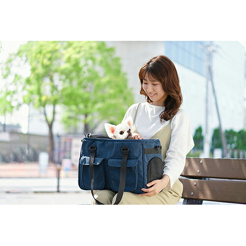 ECカレントのアイリスオーヤマ(Iris Ohyama) PSC-400 ソフトペットキャリーSサイズ｜アングル2