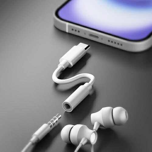 PGA PG-35CCN12WH 3.5mm to USB-C イヤホン変換アダプタ PG35CCN12WH