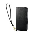 エレコム(ELECOM) PM-G251PLFY4BK(ブラック) Galaxy S25 SC-51F ケース レザー 手帳型 マグネット フラップ 衝撃吸収 落下防止ハンドストラップ付(2)