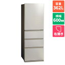 【標準設置料金込】アクア(AQUA) AQR-S36R-N(ブライトシャンパン) FREEZIA+ 4ドア冷蔵庫 右開き 362L 幅600mm