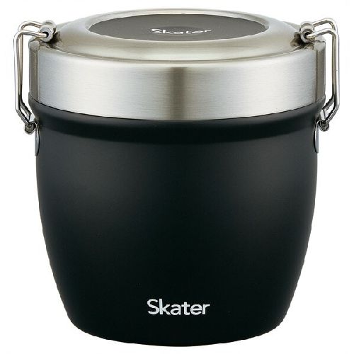スケーター STLBD8AG ブラック 抗菌真空ステンレス丼ランチジャー 800ml STLBD8AG