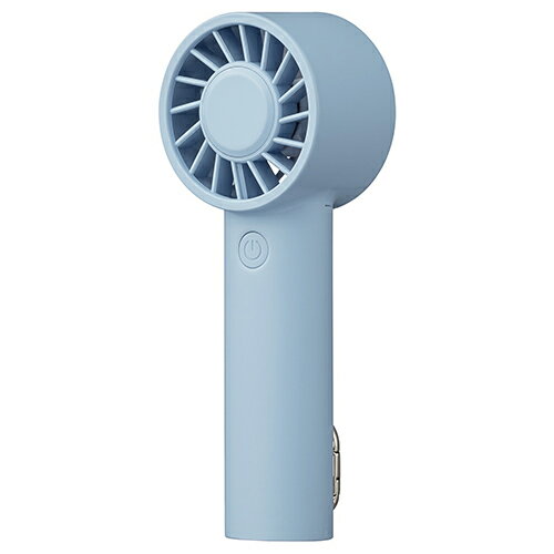 コイズミ(KOIZUMI) KPF0551/A(スカイブルー) ハンディファン 風量4段階調節 USB Type-C カラビナ付き