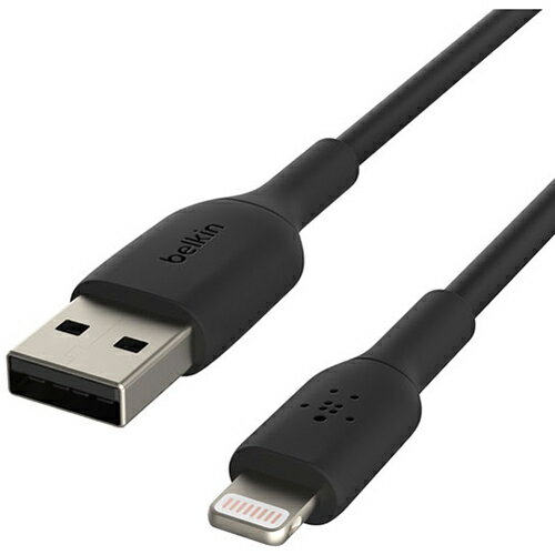 BELKIN CAA001BT1MBK(ブラック) Belkin BOOST↑CHARGE USB-A to ライトニングPVCケーブル BELKIN CAA001BT1MBK(ブラック) Belkin BOOST↑CHARGE USB-A to ライトニングPVCケーブル