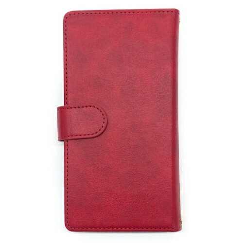 エアージェイ(air-j) AC-LAM5-RD レッド 汎用スマホケース 手帳型