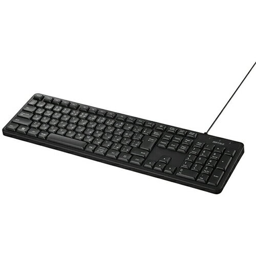 Ps/2 Connector - バッファロー(BUFFALO) BSKBU340BK ブラック USB接続 有線キーボード 静音設計モデル