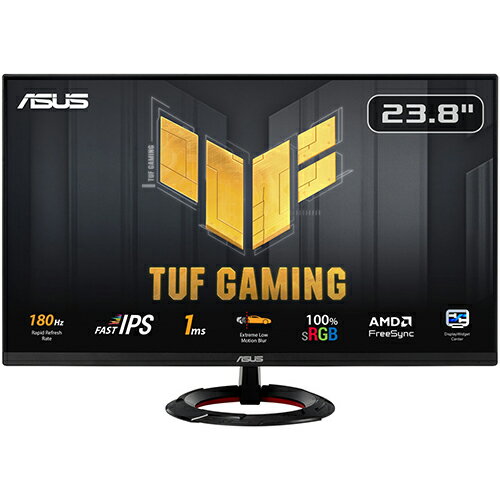 【長期保証付】ASUS(エイスース) TUF Gaming VG249Q3R 黒 23.8インチ