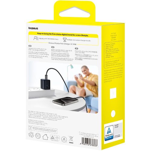 Baseus(�١�������) P10176801123-00 PicoGo GaN ��®���Ŵ� 1C 45W