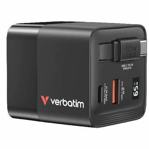 Verbatim(バーベイタム) GANRC65-2V1(ブラック) PD充電器 65W