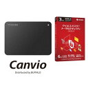 東芝(TOSHIBA) HD-TPA4U3-B Canvio ポータブルHDD 4TB + ウイルスバスター トータルセキュリティ スタンダード 3年版 同時購...