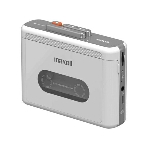 マクセル(maxell) MXCP-P100WH ホワイト Bluetooth対応 充電式ポータブルカセットプレーヤー