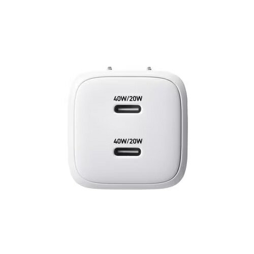 エレコム(ELECOM) MPA-AC10640WF しろちゃん ホワイト×ブラック USB Type-C 充電器 折りたたみ式プラグ MacBook Air スマホ等対応 GaN II 採用 2