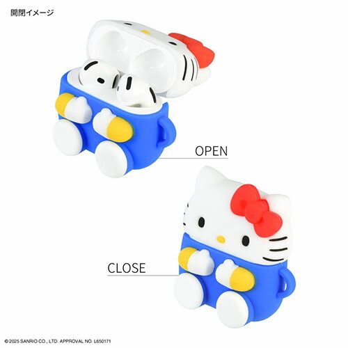 グルマンディーズ(gourmandis) SANG-496KT ハローキティ サンリオキャラクターズ AirPods 4 対応 シリコンケース 2