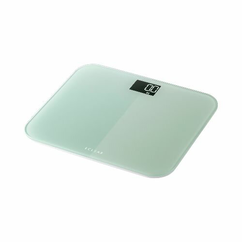 エレコム(ELECOM) HCS-S03BU ブルー 体重計 デジタルヘルスメーター コンパクト 乗るだけ自動電源ON 強化ガラス天板 最大150kg対応 LED表示