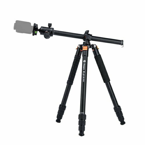 ↑↑↑正確な在庫状況は上記バナー「在庫状況を確認する」をクリックして頂き、必ずご確認ください。&nbsp;&nbsp;&nbsp;■俯瞰撮影に対応した4段アルミ三脚■Fotopro X-go HR PROは、センターポールの角度を90°に設定することができ、■通常の三脚では難しい真上からの構図の撮影が可能な機能を備えた三脚です■収納長44cmとコンパクトなサイズながら最大伸長159cmと十分な高さを確保、■石突にスパイクが内蔵されており様々な場所での設置に対応します■脚のロックを90度回すだけで伸縮・ロックが出来るQUICK T-LOCKシステム採用■脚の一つを取り外し、雲台と組み合わせる事で一脚として使用することができますXGOHRPRO●俯瞰撮影に対応センターポールの角度を90°に設定することができ、通常の三脚では難しい真上からの構図の撮影が可能です●軽量・コンパクト収納高品質なアルミ素材を使用しており堅牢かつ軽量。収納長440mmでコンパクトなサイズです●一脚としても使用可能脚の取り外しが可能で、雲台と組み合わせて一脚として使用することができます●スピーディーな脚の伸縮脚のロックを90°回すだけで伸縮・ロックができるQUICK-LOCKシステムを採用段数：4段パイプ径：25mm重量：1.66kg耐荷重：8kg収納長：440mm最低高：22.5cm伸長：1590mm　