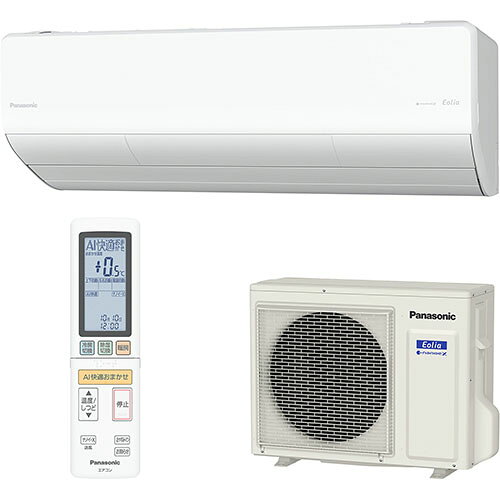 【長期保証付】パナソニック(Panasonic) エアコン 23畳用 7.1kW パナソニック Eolia UXシリーズ CS-UX716D2-W クリスタルホワイト 電源200V[配送のみ/設置工事なし]