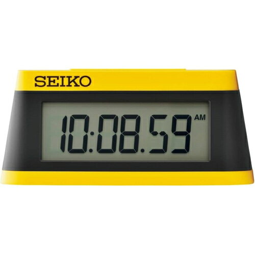 セイコー SEIKO SQ818Y イエロー 目覚まし時計 置き時計 デジタル スポーツタイマーデザイン [2]
